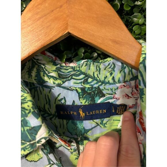 Ralph Lauren Hawaiian Mens Large Floral Beach Surf Hawaii Summer Cruise - Picture 3 of 4